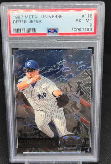 1997 Metal Universe #118 Derek Jeter PSA 6