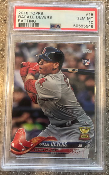2018 Topps Rafael Devers Psa 10 Rookie Rc