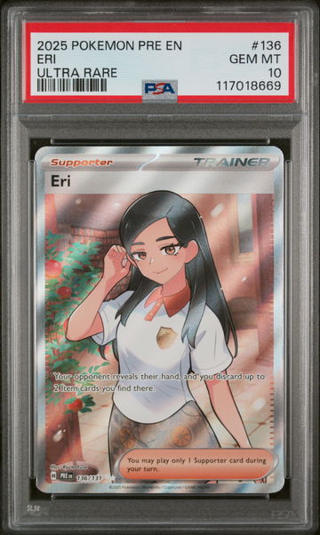 2025 Pokemon #136/131 Eri Ultra Rare PSA 10
