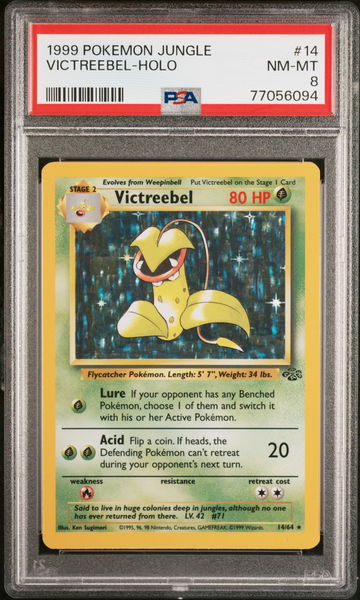 1999 Pokemon Jungle Holo Victreebel #14A PSA 8