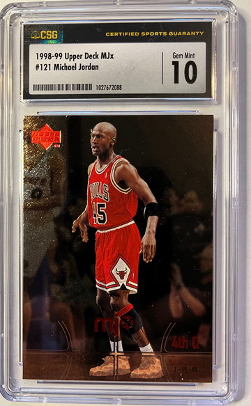 Michael Jordan 1998 UD MJx #121 CSG 10