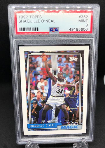 Shaquille O’Neal Topps RC PSA 9