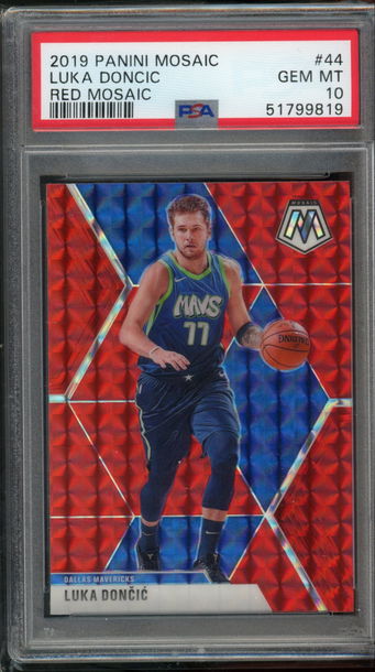 2019 Mosaic Red Mosaic Luka Doncic PSA 10 