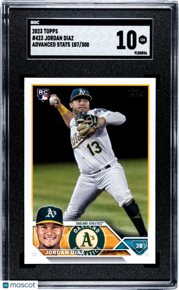 2023 Topps Jordan Diaz #423 Advanced Stats /300 SGC 10