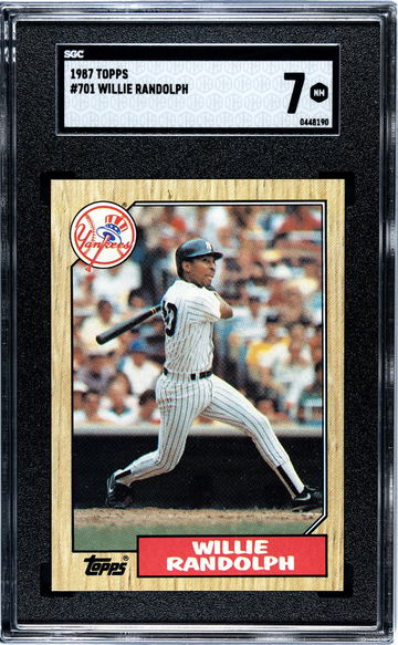 1987 Topps #701 Willie Randolph SGC 7