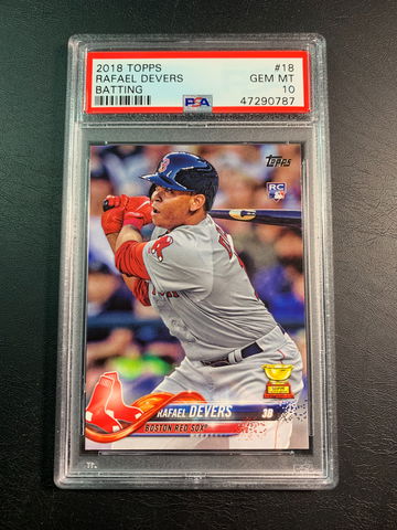 Rafael Devers 2018 Topps Rookie PSA 10.