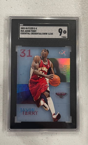 2003 fleer E-X Jason terry essential credentials SGC 9 