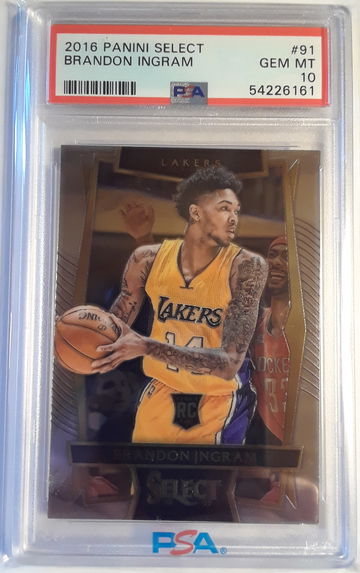 Brandon Ingram 2016-17 Select Rookie Card PSA 10 Gem Mint #91