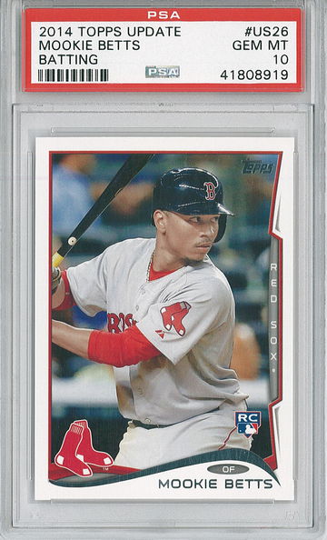 2014 Topps Update Mookie Betts #US26 PSA 10