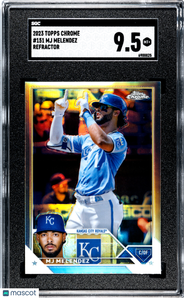 2023 Topps Chrome MJ Melendez #151 Refractor SGC 9.5