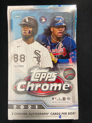 2021 TOPPS CHROME HOBBY BASEBALL BOX