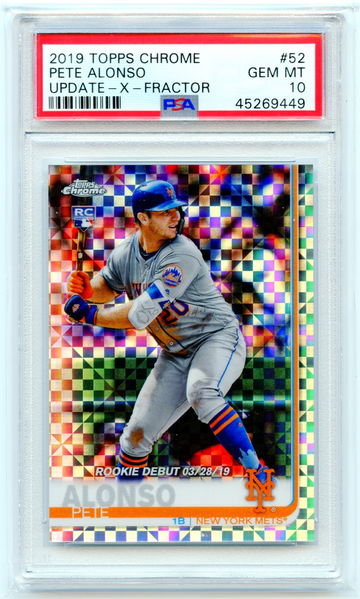 2019 Topps Chrome Xfractor Pete Alonso RC /199 
