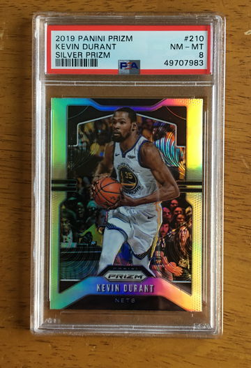 2019 Panini Prizm Kevin Durant Silver PSA 8