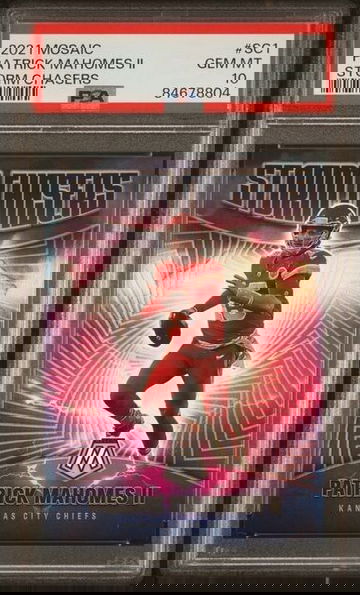 PATRICK MAHOMES 2021 Mosaic Storm Chasers Case Hit SSP #SC1 PSA 10 Gem CHIEFS