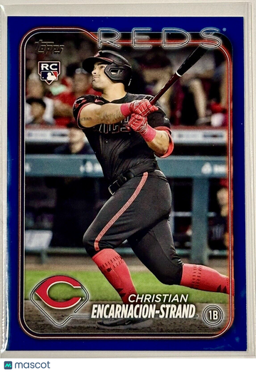 2024 Topps Series 1 Christian Encarnacion-Strand RC ROYAL BLUE Parallel 219 REDS