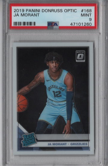 2019 Panini Donruss Optic #168 Ja Morant PSA 9 Mint