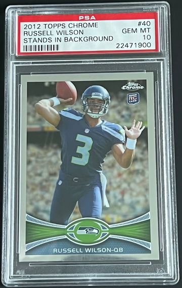2012 Russell Wilson Rookie Topps Chrome #40