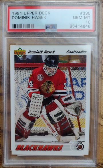 1991-92 Upper Deck Dominik Hasek PSA 10