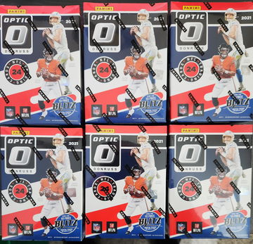 2021 Donruss Optic Football Fanatics Exclusive Lot of 6