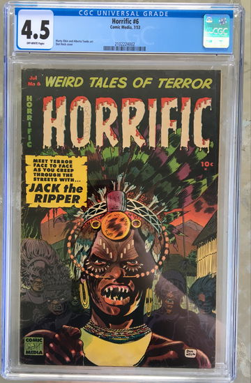 Horrific #6 (1953) CGC 4.5 -- Iconic Don Heck Witchdoctor cover; Comic Media
