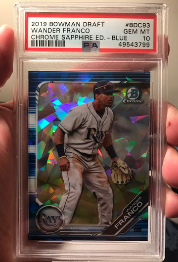 Wander Franco Blue Sapphire /99 PSA 10 Pop 14
