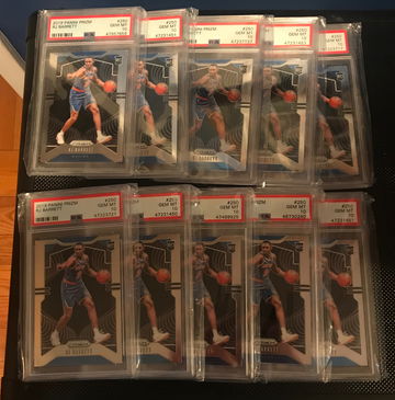Lot of (10) RJ BARRETT PRIZM PSA 10 NEP