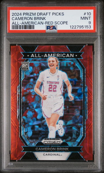 2024 Prizm #10 Cameron Brink All-American-Red Scope /88 PSA 9