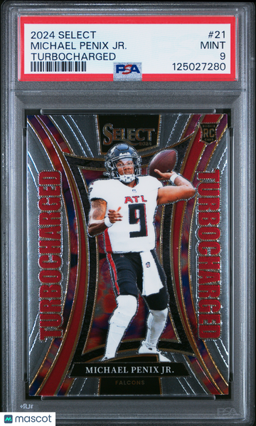 2024 Panini Select Turbocharged Michael Penix JR. #21 PSA 9