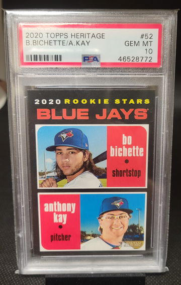 2020 Topps Heritage Bichette/Kay Psa 10