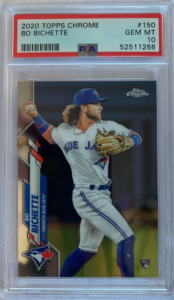 2020 Topps Chrome Bo Bichette PSA 10 Gem Mint