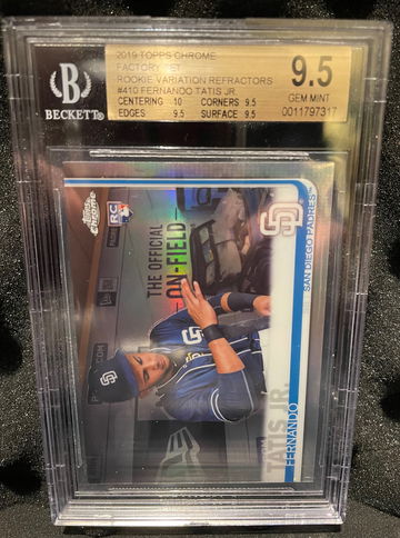 2019 Topps Chrome Variation Fernando Tatis Jr BGS 9.5+