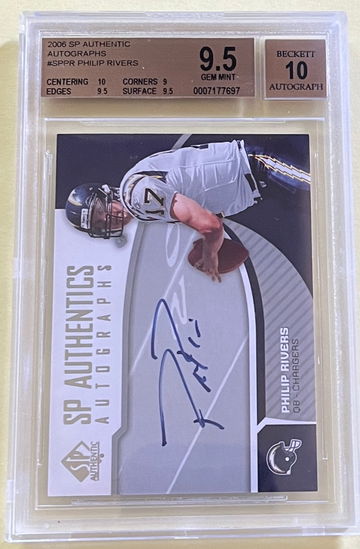 2006 SP Authentic Autographs PHILLIP RIVERS BGS 9.5 GEM MINT