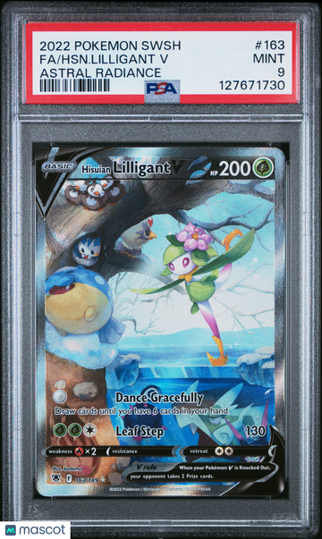 Astral Radiance Hisuian Lilligant V Holo Ultra Rare (Alternate Full Art) PSA 9 #163/189