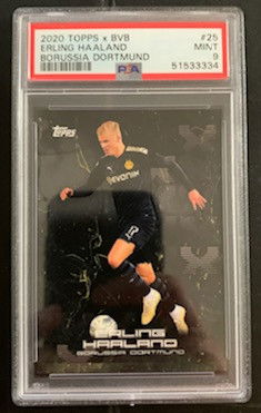 2020 Topps x BVB Erling Haaland PSA 9 Mint