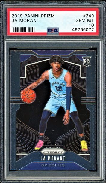 Ja Morant 2019-20 Panini Prizm RC #249 PSA 10 GEM MINT Grizzlies Rookie!
