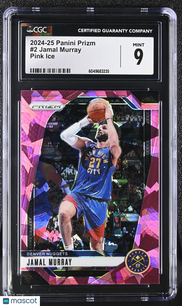 2024-25 Panini Prizm Jamal Murray #2 Pink Ice CGC 9