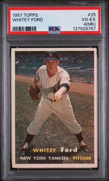 1957 Topps Whitey Ford #25 PSA 4
