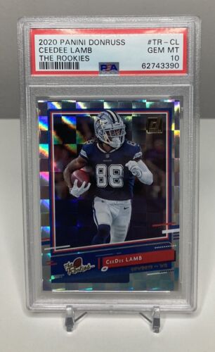 2020 Panini Donruss The Rookies CeeDee Lamb #TR-CL PSA 10 GEM MT Rookie RC