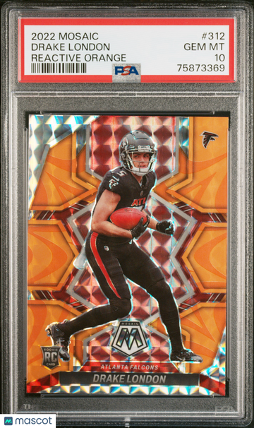 2022 Panini Mosaic Drake London #312 PSA 10