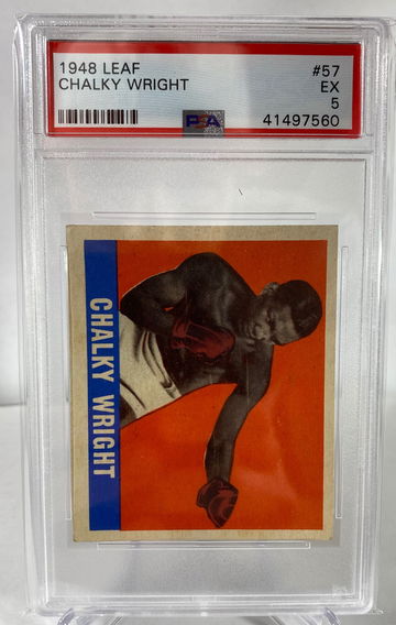 1948 Leaf Chalky Wright PSA 5
