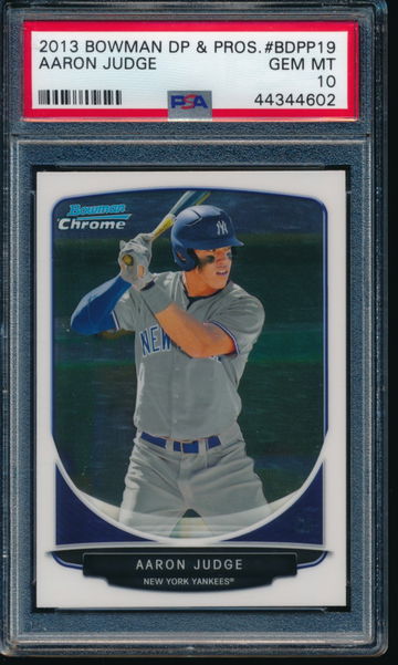 PSA 10 GEM MINT Aaron Judge 2013 Bowman Chrome Draft Picks & Prospects #BDPP19