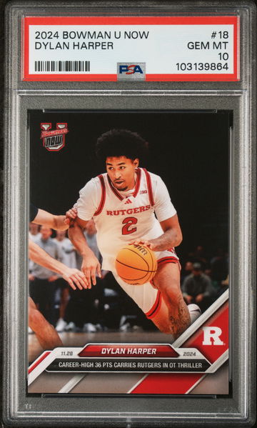 2024 Bowman U Now Dylan Harper #18 PSA 10
