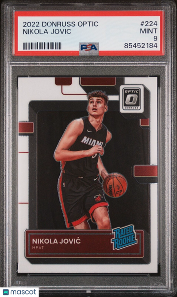 2022 Donruss Optic Nikola Jovic #224 Optic Rookie PSA 9