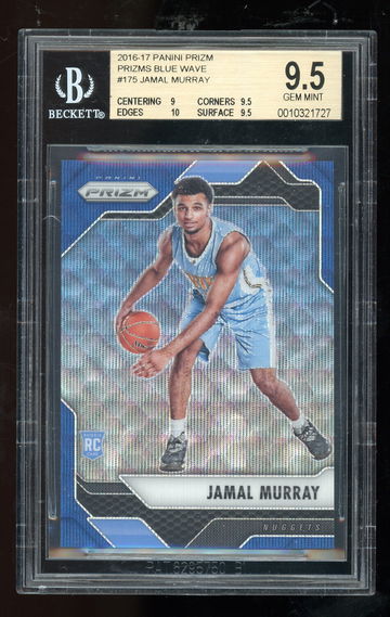 2016 Prizm Blue Jamal Murray BGS 9.5