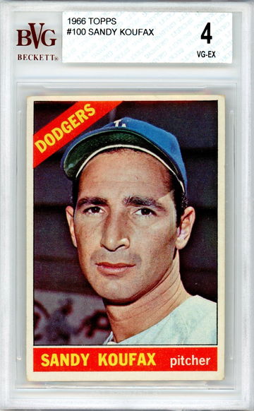 1966 TOPPS SANDY KOUFAX BVG 4