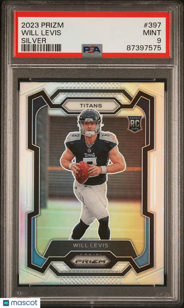 Will Levis 2023 Panini Prizm Silver #397 Rookie RC PSA 9
