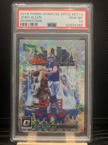 2018 Josh Allen Donruss Optic #DT14 Downtown PSA10