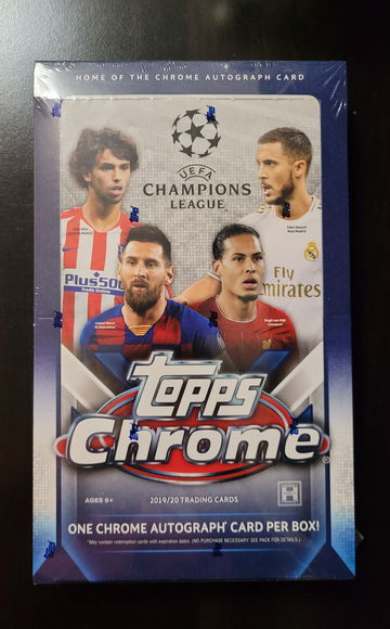 2019-20 Topps Chrome UEFA Champions League Sealed Box