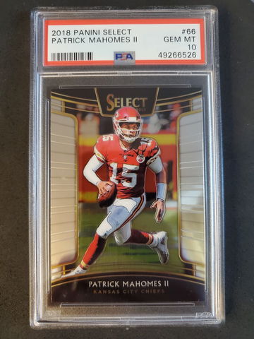 2018 Select Patrick Mahomes PSA 10