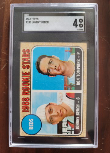 1968 Topps #247 Johnny Bench RC